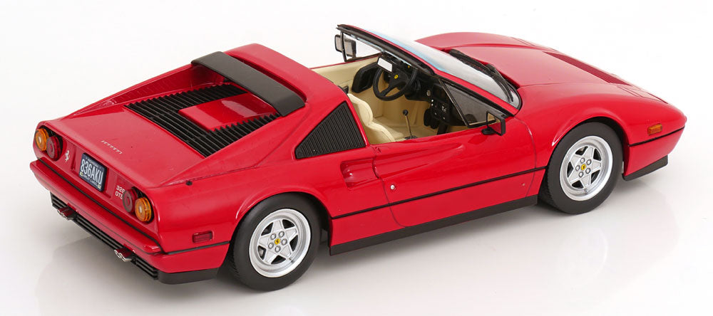 KK SCALE 1/18-Ferrari-328 GTS US Version + Axel Foley Figure (Beverley Hills Cop 1984)