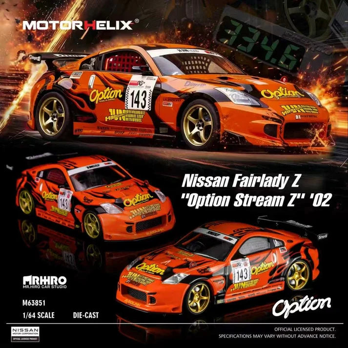 Motorhelix × Mr.Hiro × Option 1:64 Nissan Fairlady Z “Option Stream Z” 02 (Z33) – M63851