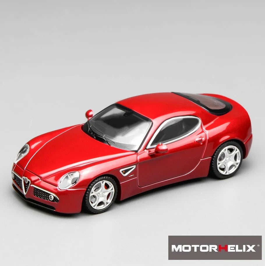 Motorhelix 1:64 Alfa Romeo 8C Competizione 2008 Rosso Alfa (M6905)