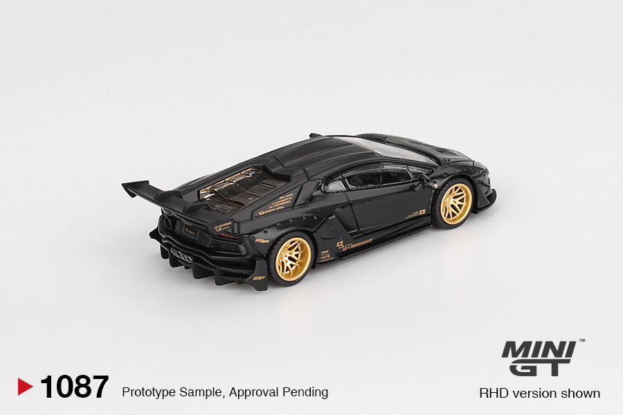 Mini GT - LB-WORKS Lamborghini Aventador Limited Edition – Matte Black (MGT01087-BL)