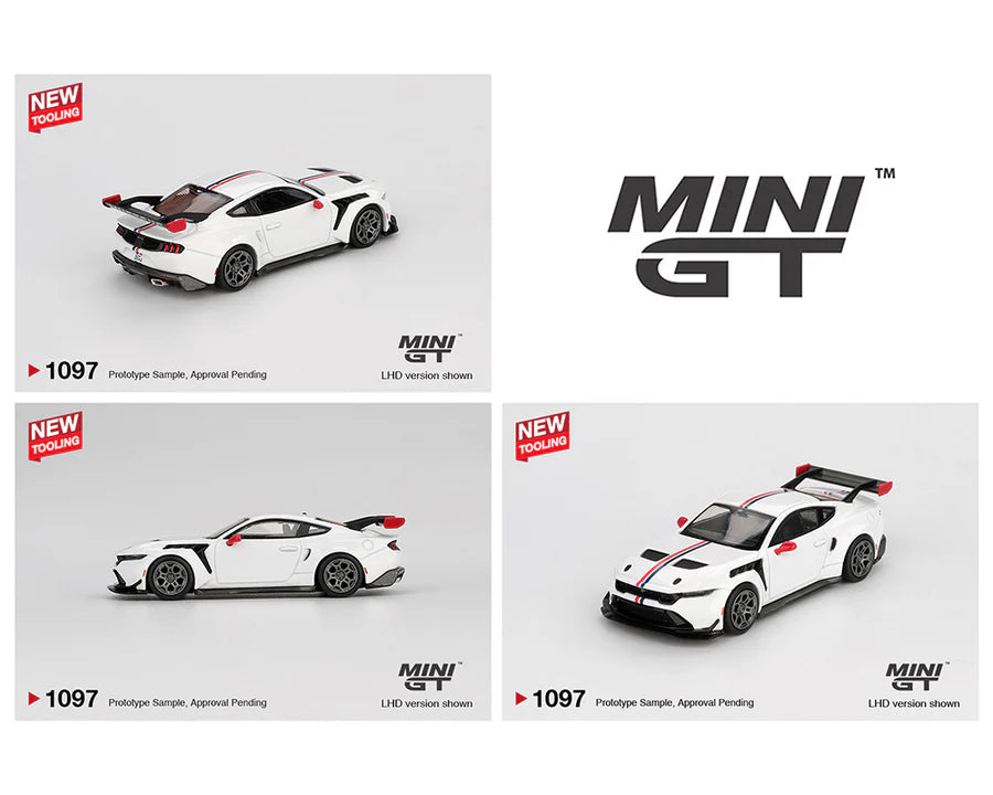 MINI GT-Ford Mustang GTD Spirit of America – White MGT01097-BL
