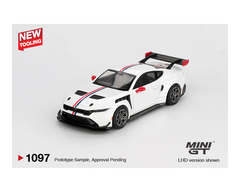 MINI GT-Ford Mustang GTD Spirit of America – White MGT01097-BL