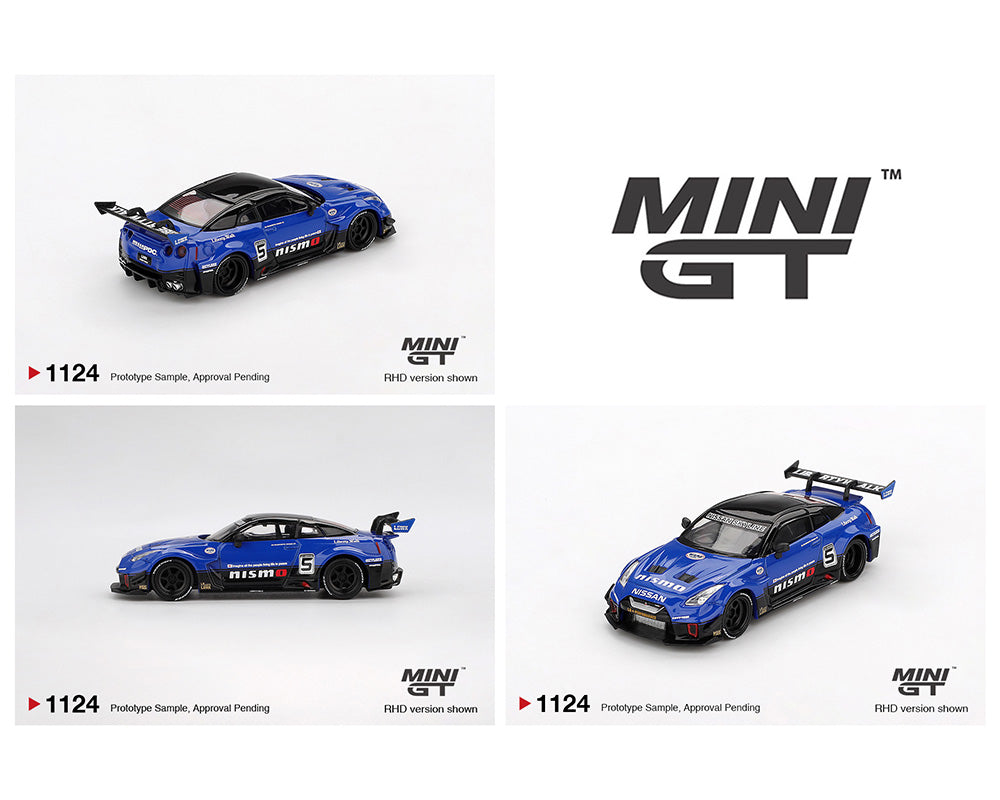 Mini GT- LB-Silhouette WORKS GT NISSAN 35GT-RR Ver.2 – Blue- Mijo Exclusives – MGT01124-BL
