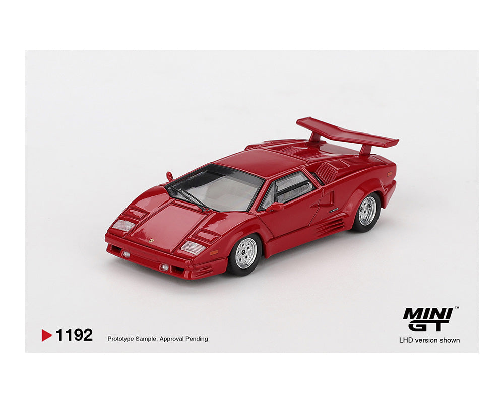 Mini GT- Lamborghini Countach 25th Anniversary – Red MGT01192-BL