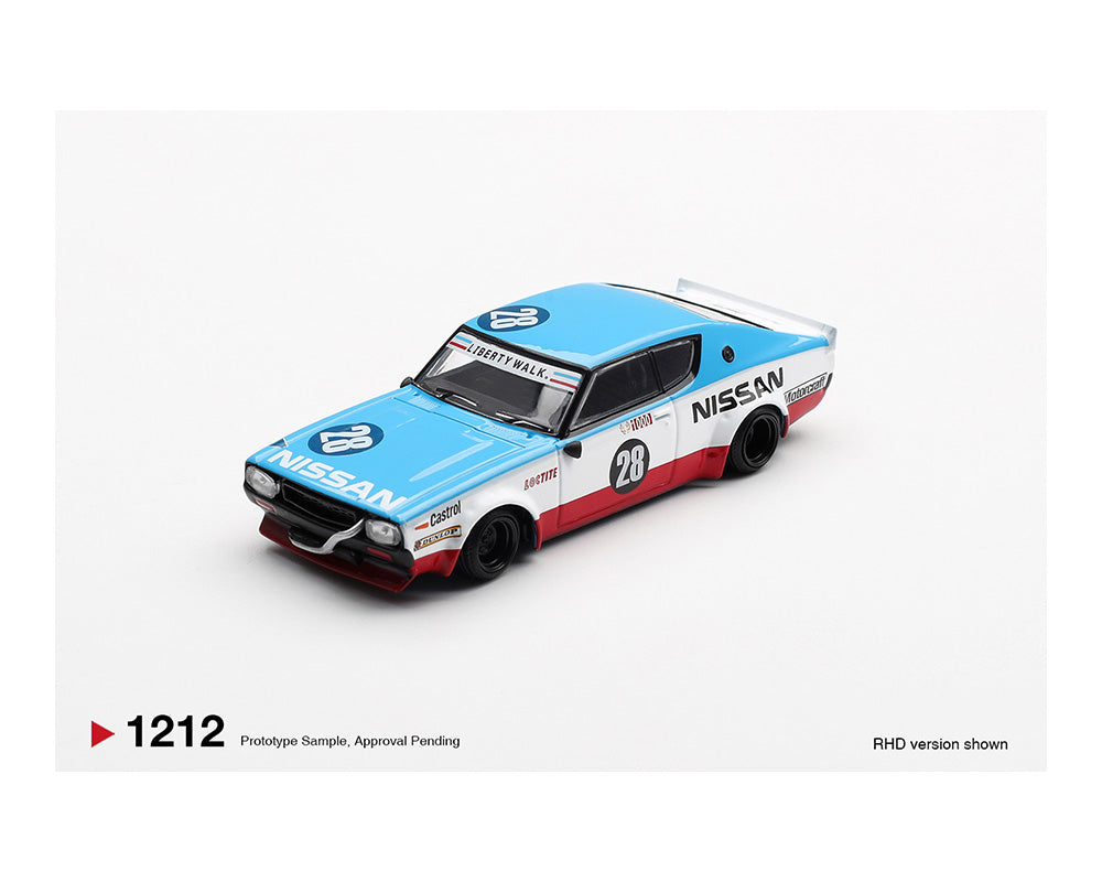 Mini GT- Nissan Skyline Kenmeri Liberty Walk Nissan Racing ’75 concept MGT01212-BL