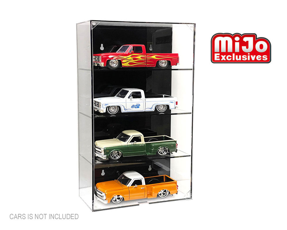 Vitrine Murale 1:24 pour 4 Voitures - MiJo Exclusives - MJ1019BK