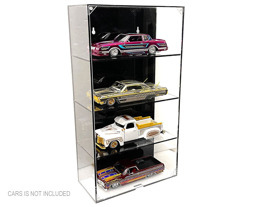 Vitrine Murale 1:24 pour 4 Voitures - MiJo Exclusives - MJ1019BK