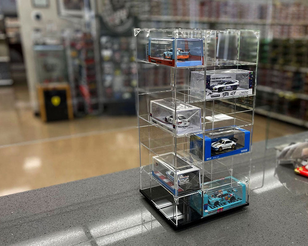Vitrine Spinner 1:64 Acrylitower+ 24 Voitures - MiJo Exclusives - MJ19032C
