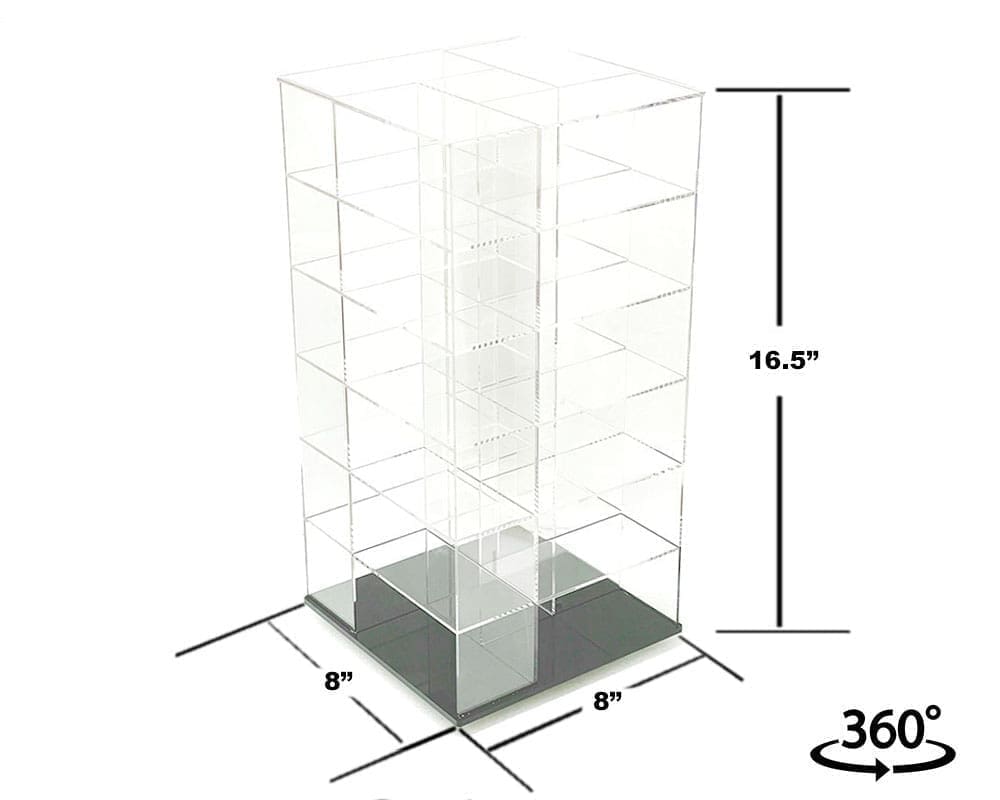 Vitrine Spinner 1:64 Acrylitower+ 24 Voitures - MiJo Exclusives - MJ19032C