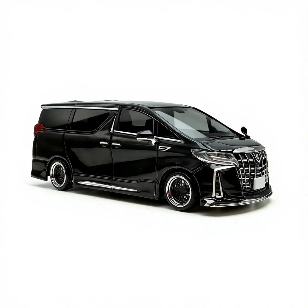 MODELMODEL 1:64 Toyota Alphard Customized Version Black (Emballage Blister) – MM64-Alphard-001