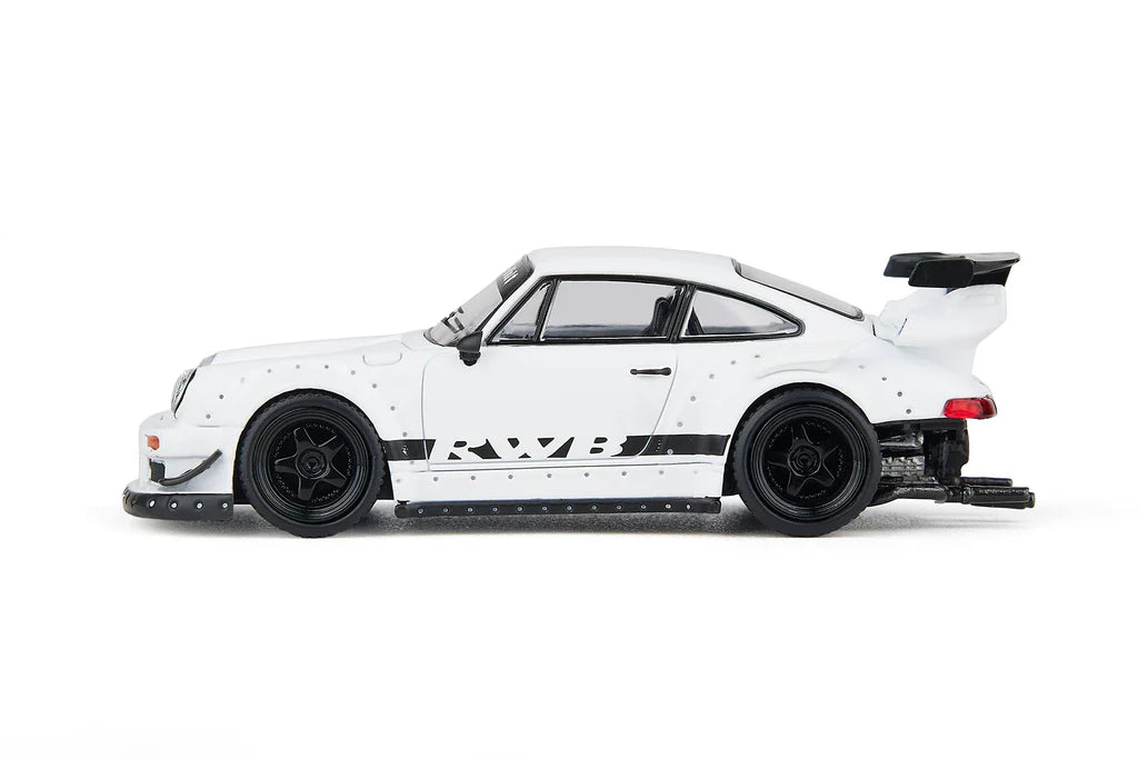 (PRE-ORDER 2025) MODELMODEL 1/64 - RWB Porsche 930 - Blanche - MM64-RWB930-004