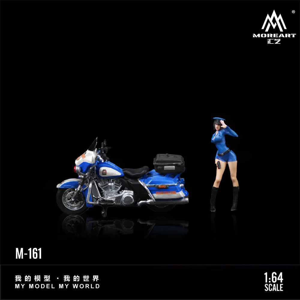 MoreArt 1/64 - Harley-Davidson Motorcycle & Female Ranger - MO222161