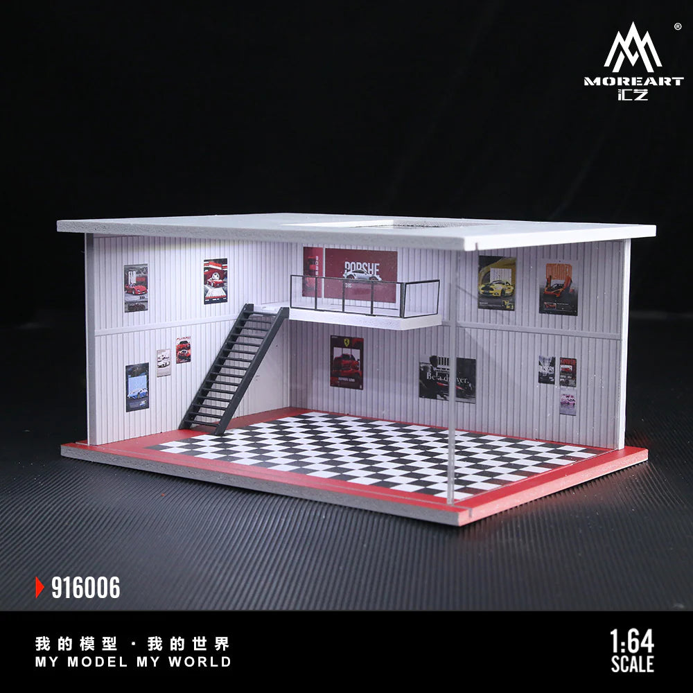 MoreArt 1/64 - Assembled Version Lighting Scene - Red - MO916006