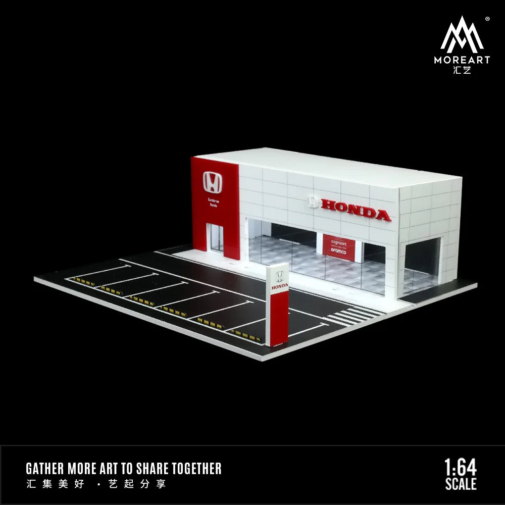 MoreArt 1/64 - Honda 4S Showroom Scene Model - MO936011