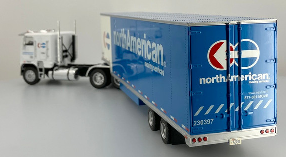 Freightliner FLD COE w/ Moving Trailer: North American Van Lines (1:43)