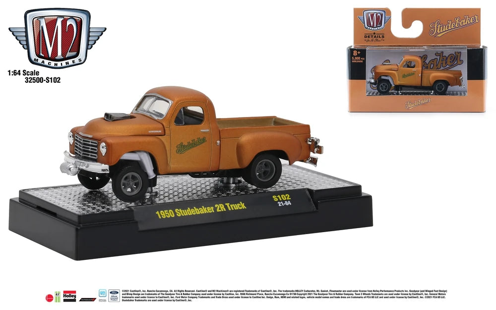 1950 Studebaker 2R Truck – M2 Machines Auto-Thentics O’Reilly Exclusive Release S102 (32500-S102A)