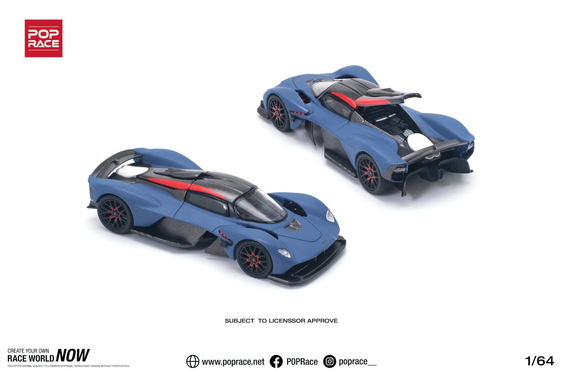 POP RACE 1:64-Aston Martin Valkyrie PR640096