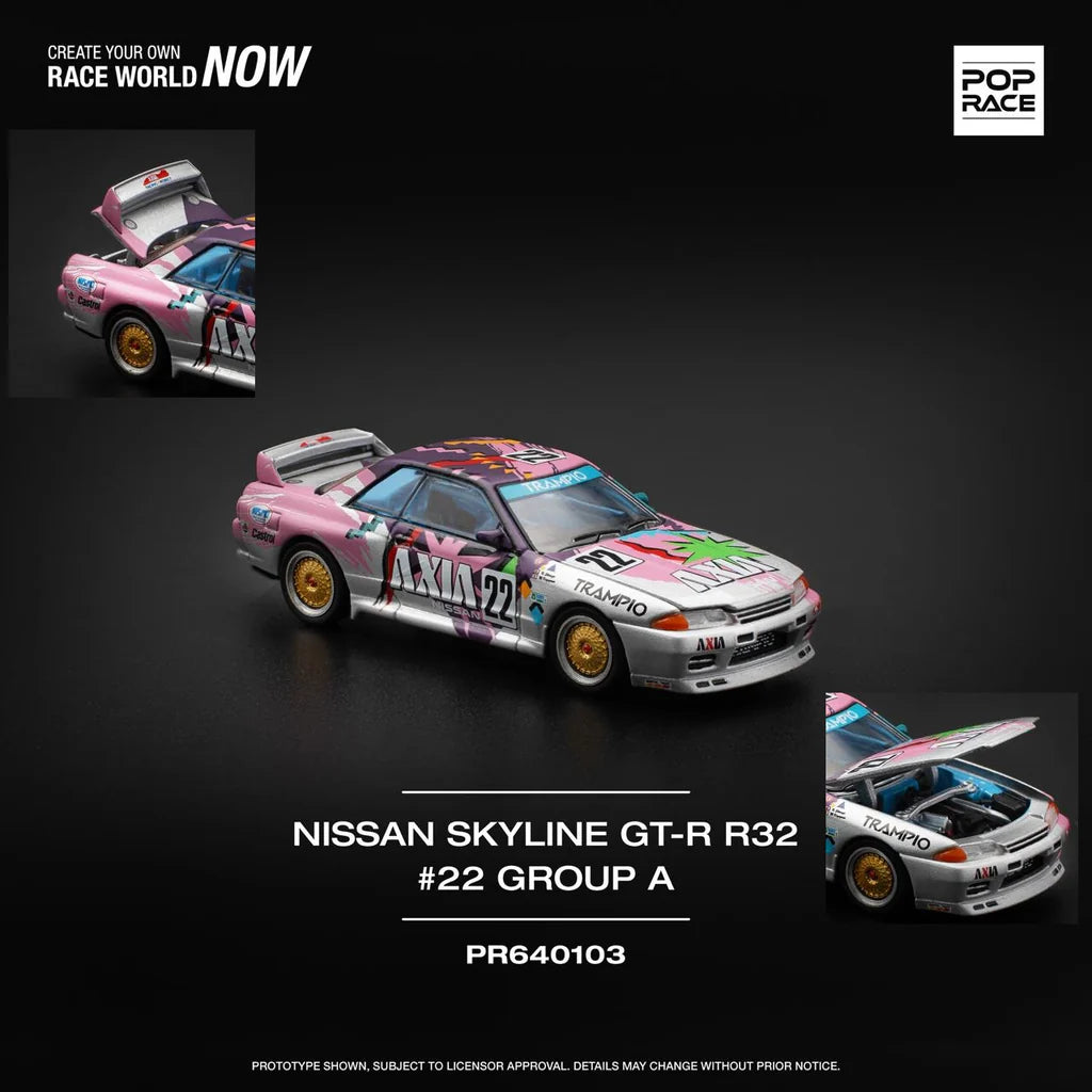 POPRACE 1/64 - Nissan Skyline GT-R R32