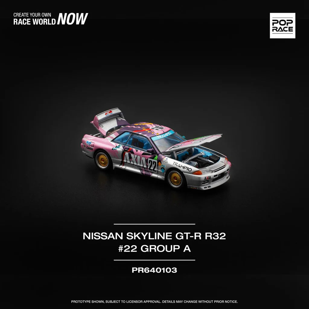 POPRACE 1/64 - Nissan Skyline GT-R R32