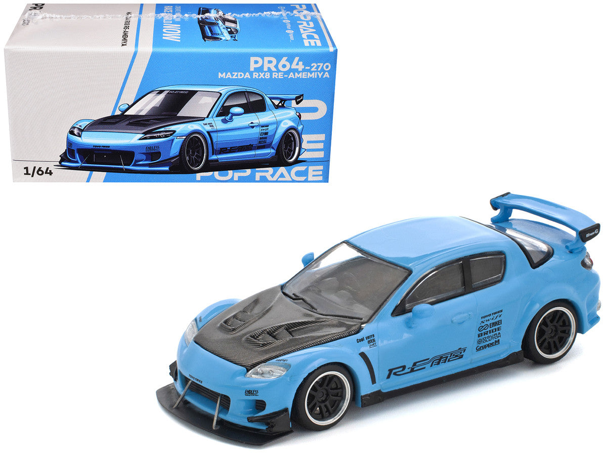 POPRACE 1/64 - Mazda RX-8 Re-Amemiya - Light Blue - PR640270