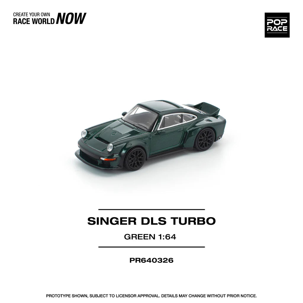 (PRE-0RDER 2025) POPRACE 1/64, Singer DLS Turbo (Road) - Green, PR640326