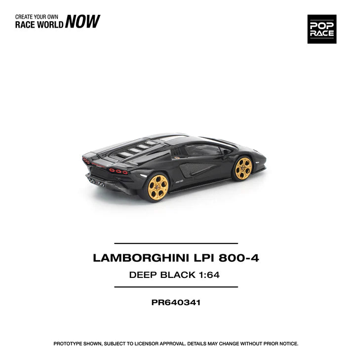 POPRACE 1:64 Lamborghini Countach LPI 800-4 Noir profond PR64034