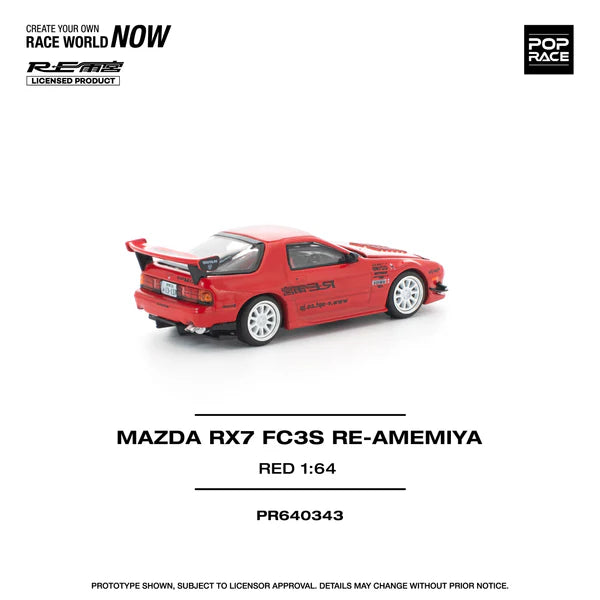 (PRE-ORDER 2025) POPRACE 1/64 - Mazda RX-7 (FC3S) Re-Amemiya- PR640343
