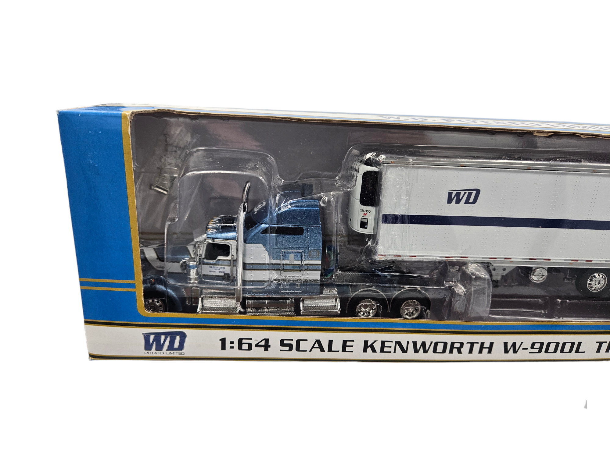 KENWORTH W-900 TRACTOR/5 AXLE TRAILER 1/64 ( W.D. POTATO LIMITED)