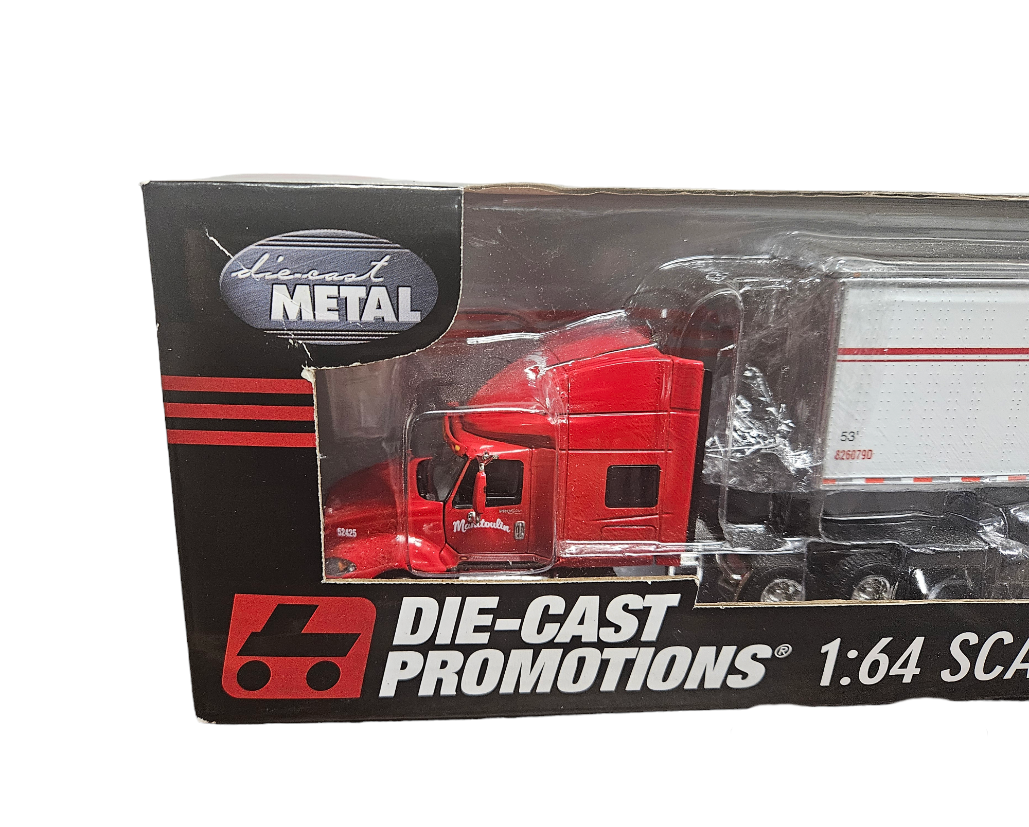 INTERNATIONAL WITH 53 DRY BOX made for MANITOULIN TRANSPORT 1:64 by DCP