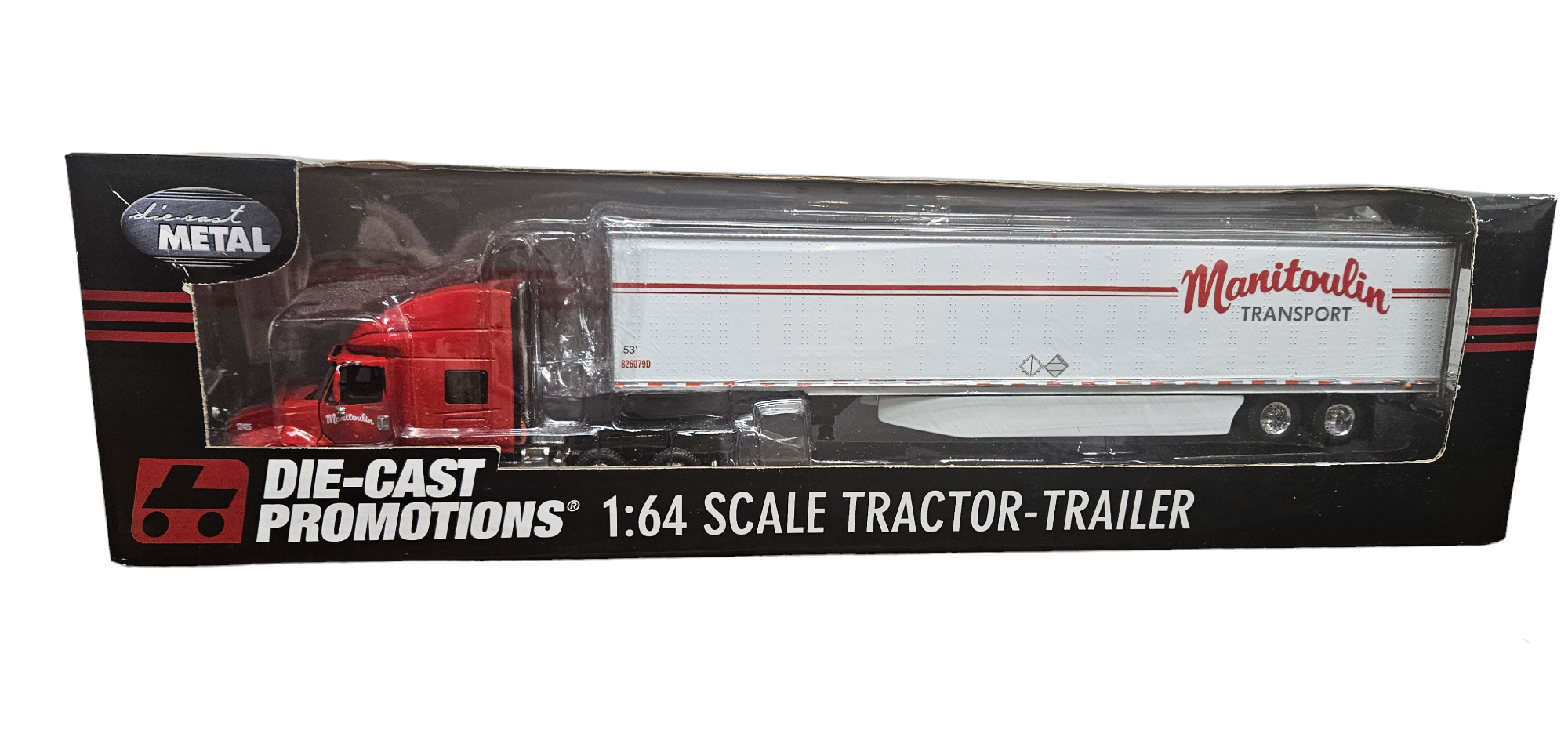 INTERNATIONAL WITH 53 DRY BOX made for MANITOULIN TRANSPORT 1:64 by DCP