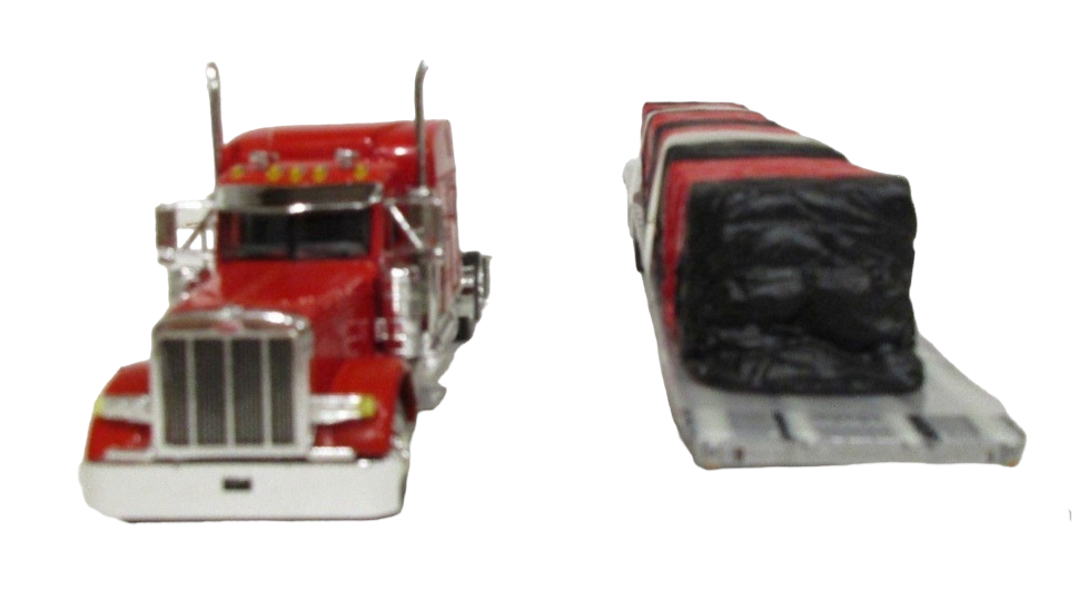 PAUL TRANSPORT, INC. PETERBILT 379 w/Wilson Flatbed Trailer in 1/64