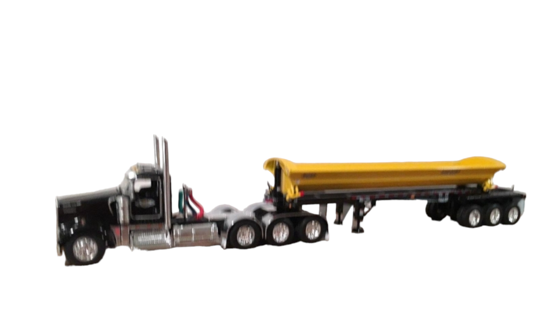 SMITHCO SIDE DUMP TRI-AXLE KENWORTH W900 32348 TRACTOR TRAILER 1/64