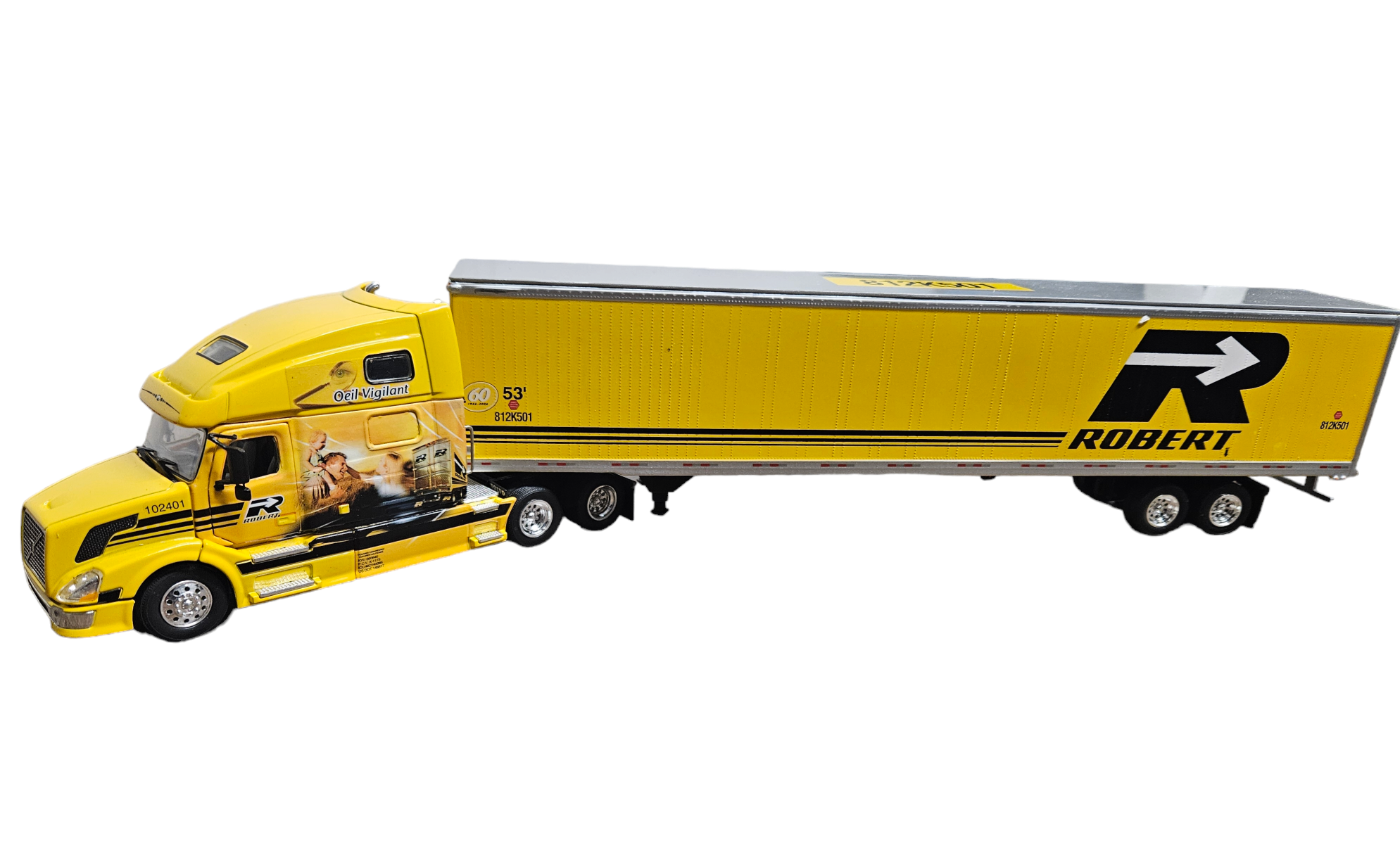Volvo VNL 780 "TRANSPORT ROBERT" w/Great Dane Trailer in 1/53