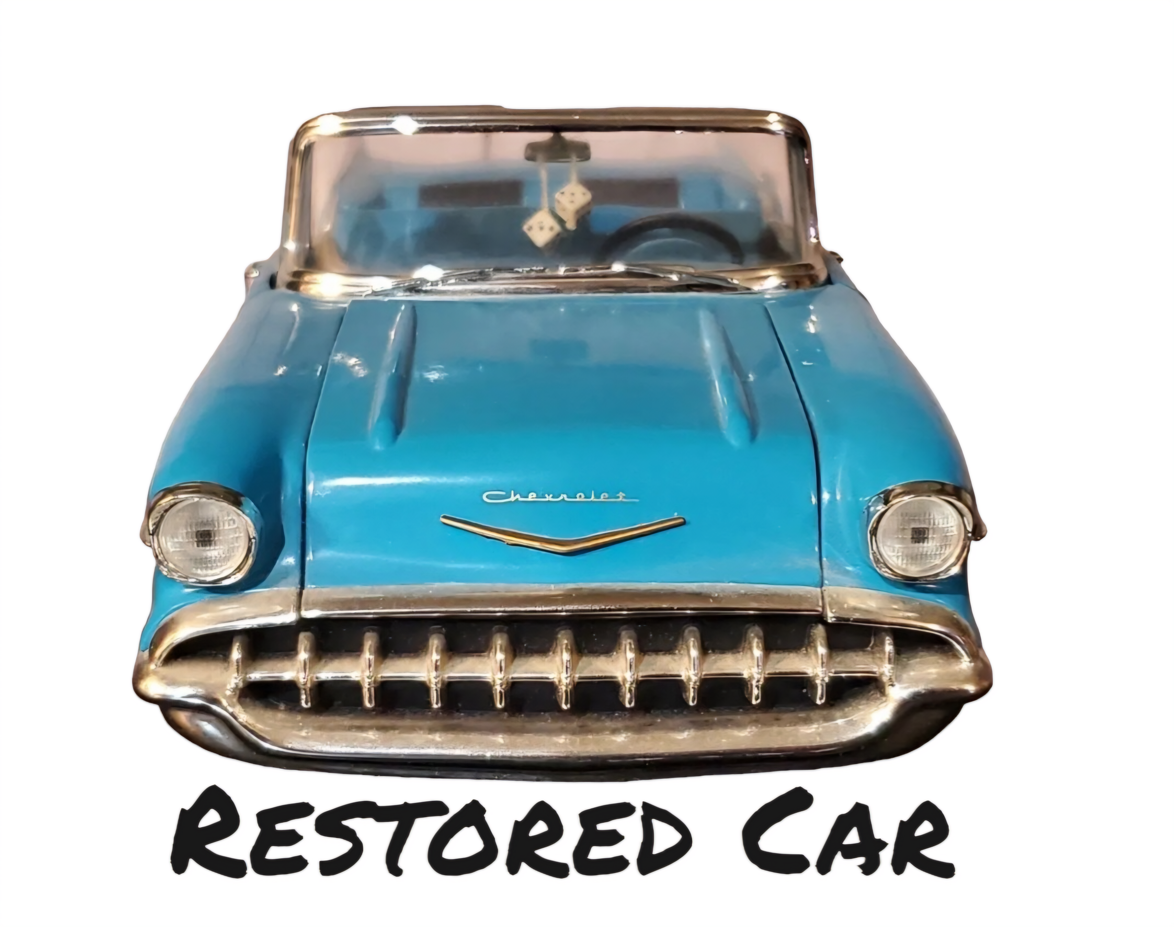 1957 Chevrolet Bel Air, Restored & Barn Find, (2 voitures-2 Car Set) Échelle-Scale 1:18