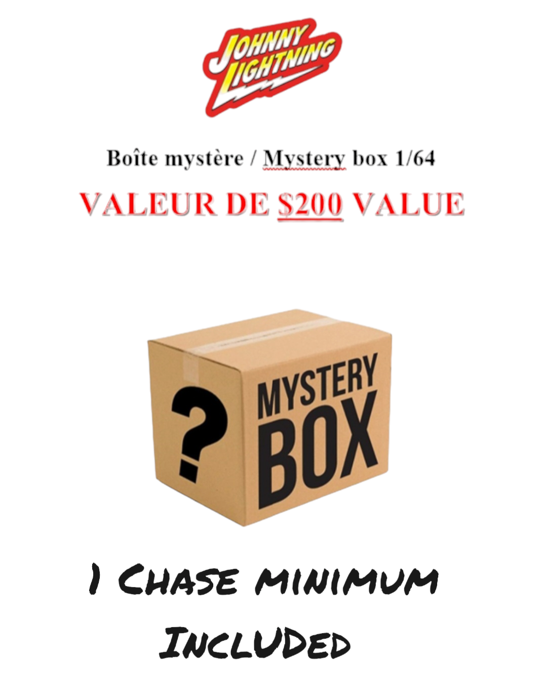 Boîte mystère / Mystery box, Johnny Lightning, 1:64