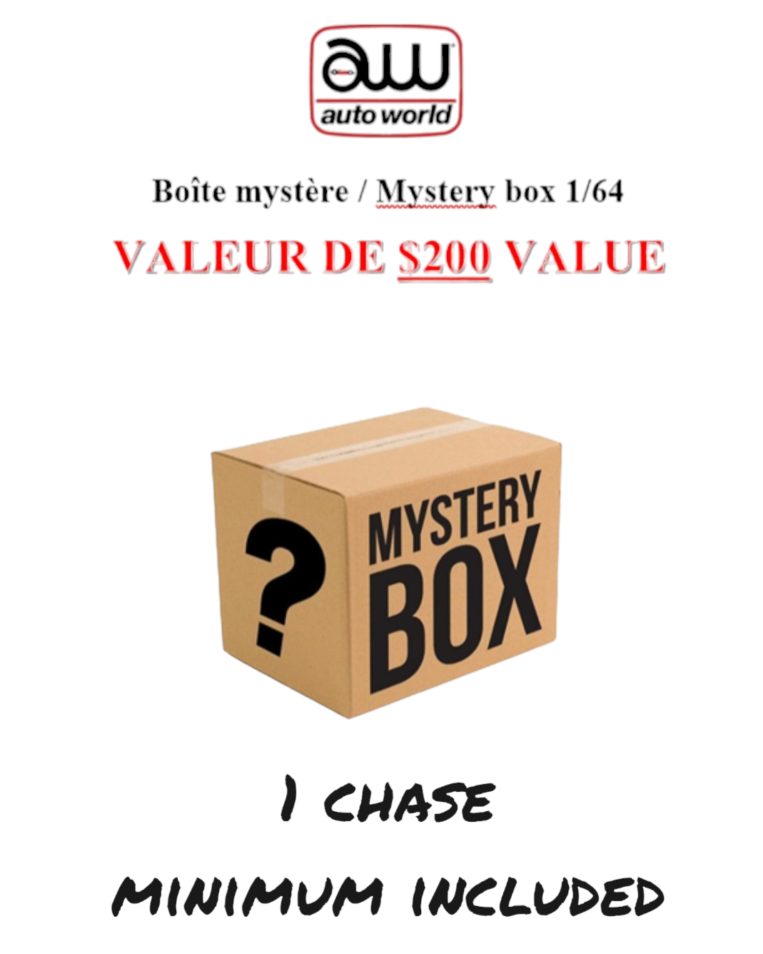 Boîte mystère / Mystery box, Auto World 1:64