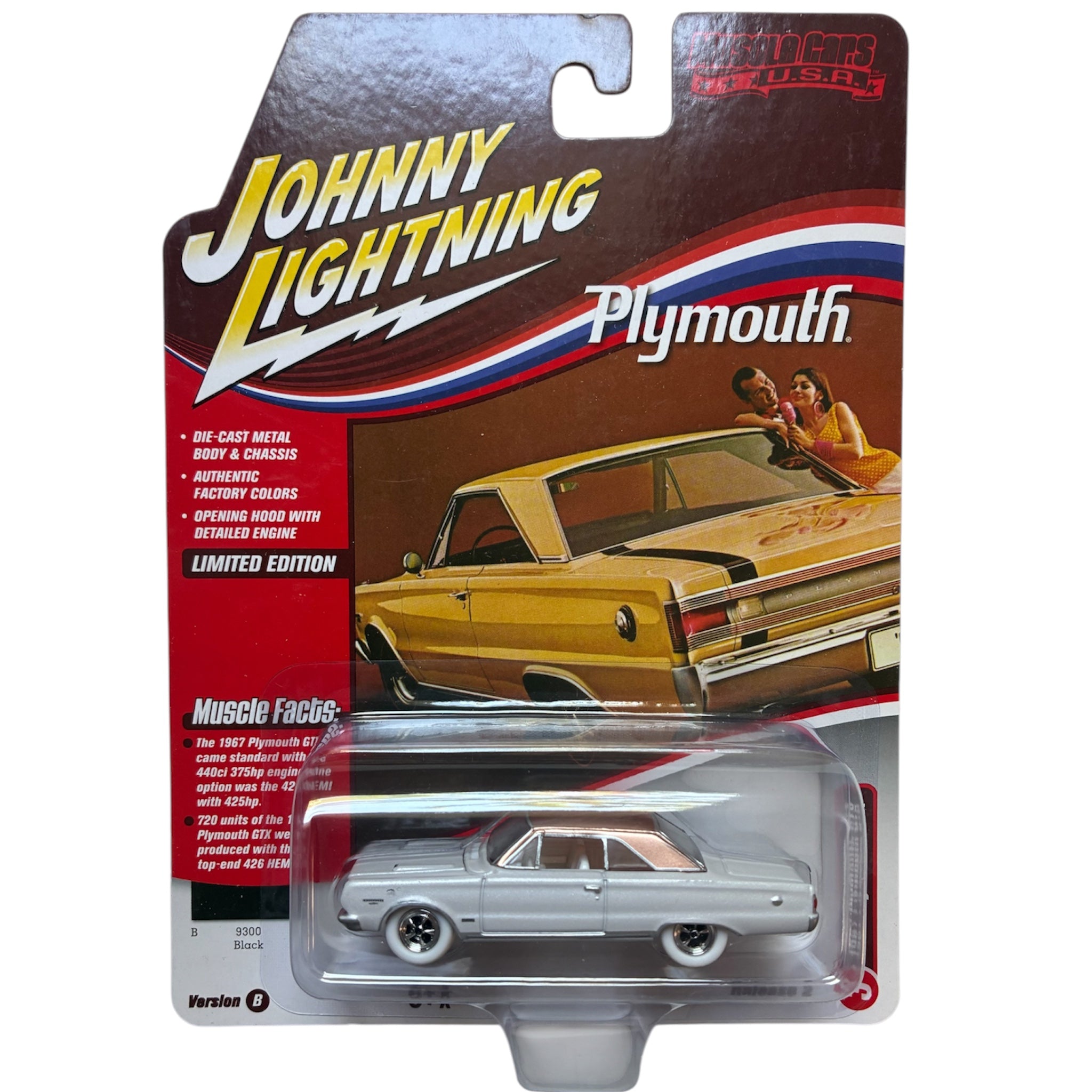 CHASE CAR 1967 Plymouth GTX Muscle Cars USA - Johnny Lightning 1:64 - JLMC030-2B-3-CHASE