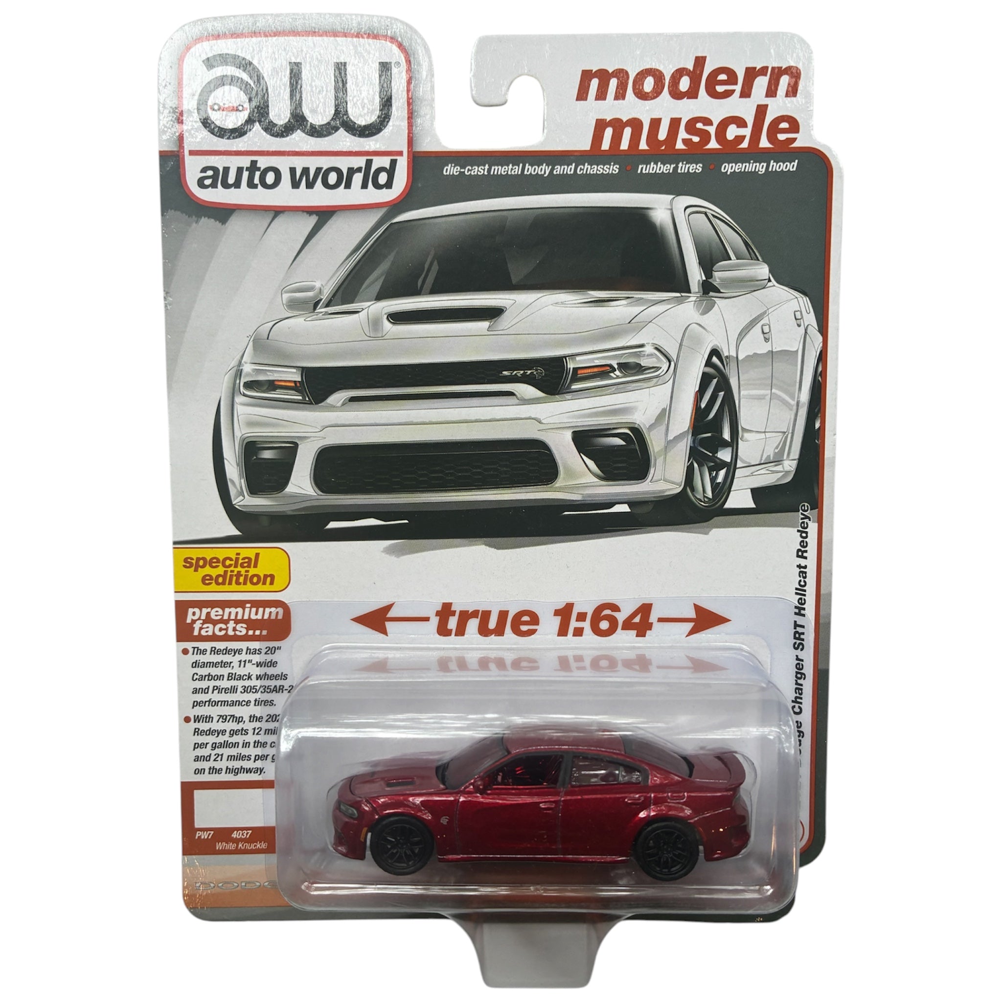 CHASE CAR Auto World 1:64 Dodge Charger SRT Hellcat Redeye 2021 – AWSP172/24A-CHASE