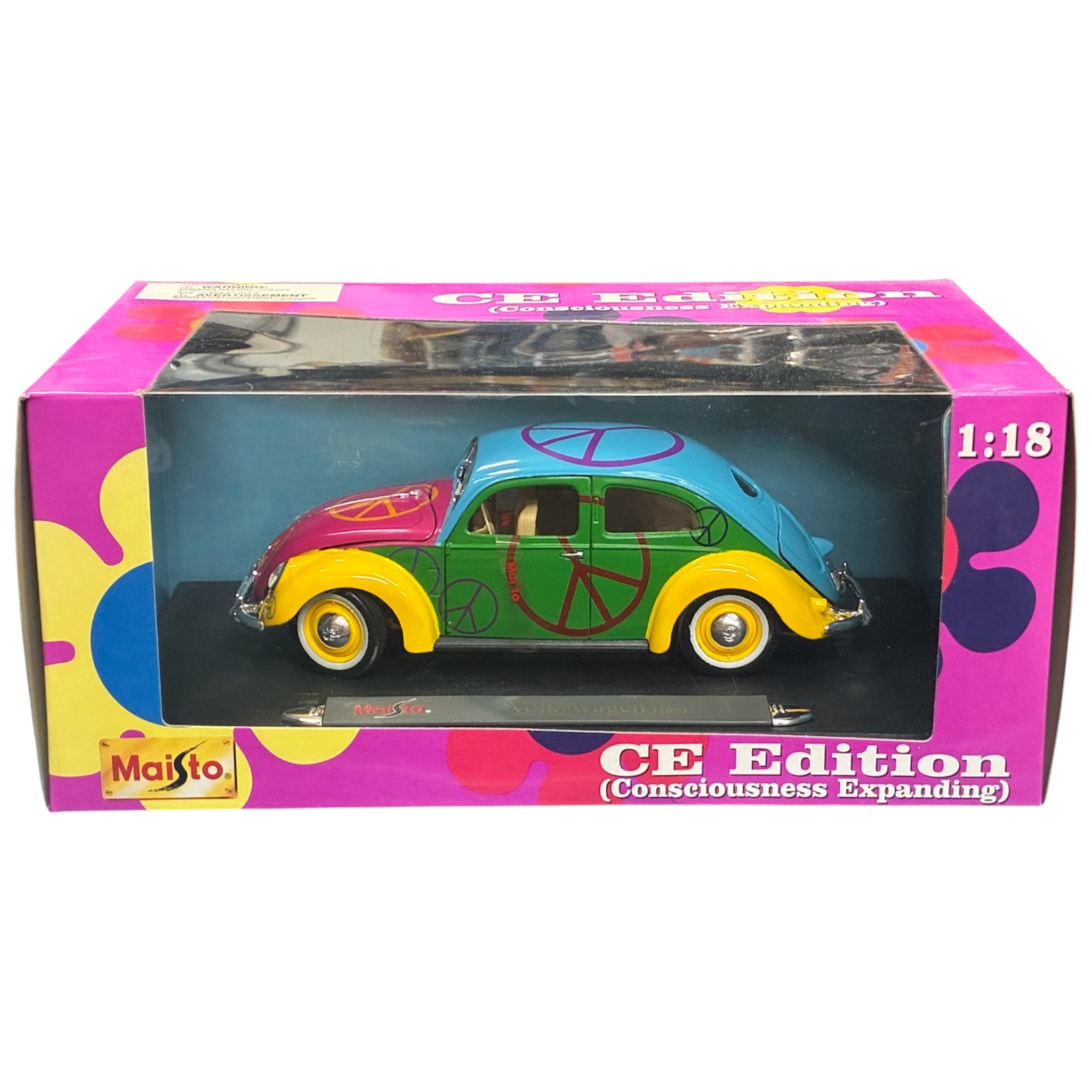 Maisto 1:18 Volkswagen Bugz Volkswagen 1951 CE Edition Signe de paix 35820B-MAISTO