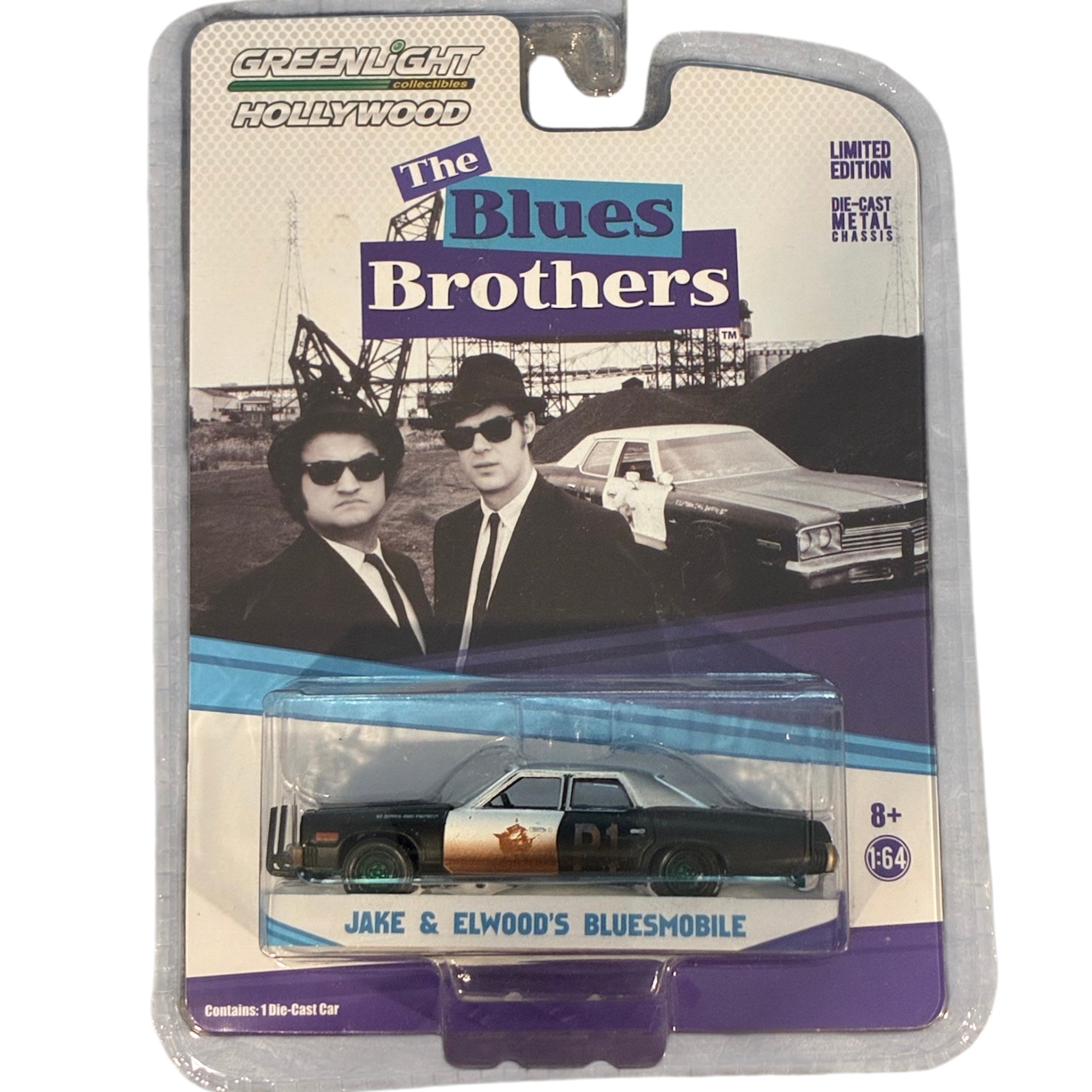 CHASE CAR – Bluesmobile de Jake et Elwood – The Blues Brothers – GreenLight Hollywood 1:64 – GL44710-CHASE