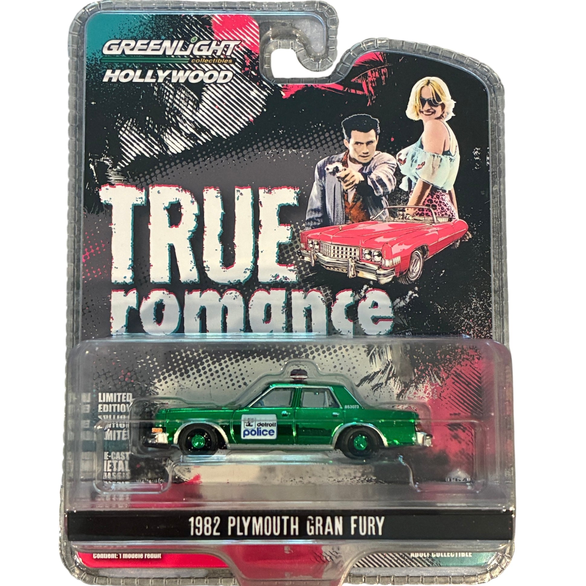 CHASE CAR – Plymouth Gran Fury 1982 True Romance 1:64 – GreenLight Hollywood GL62040-D-CHASE