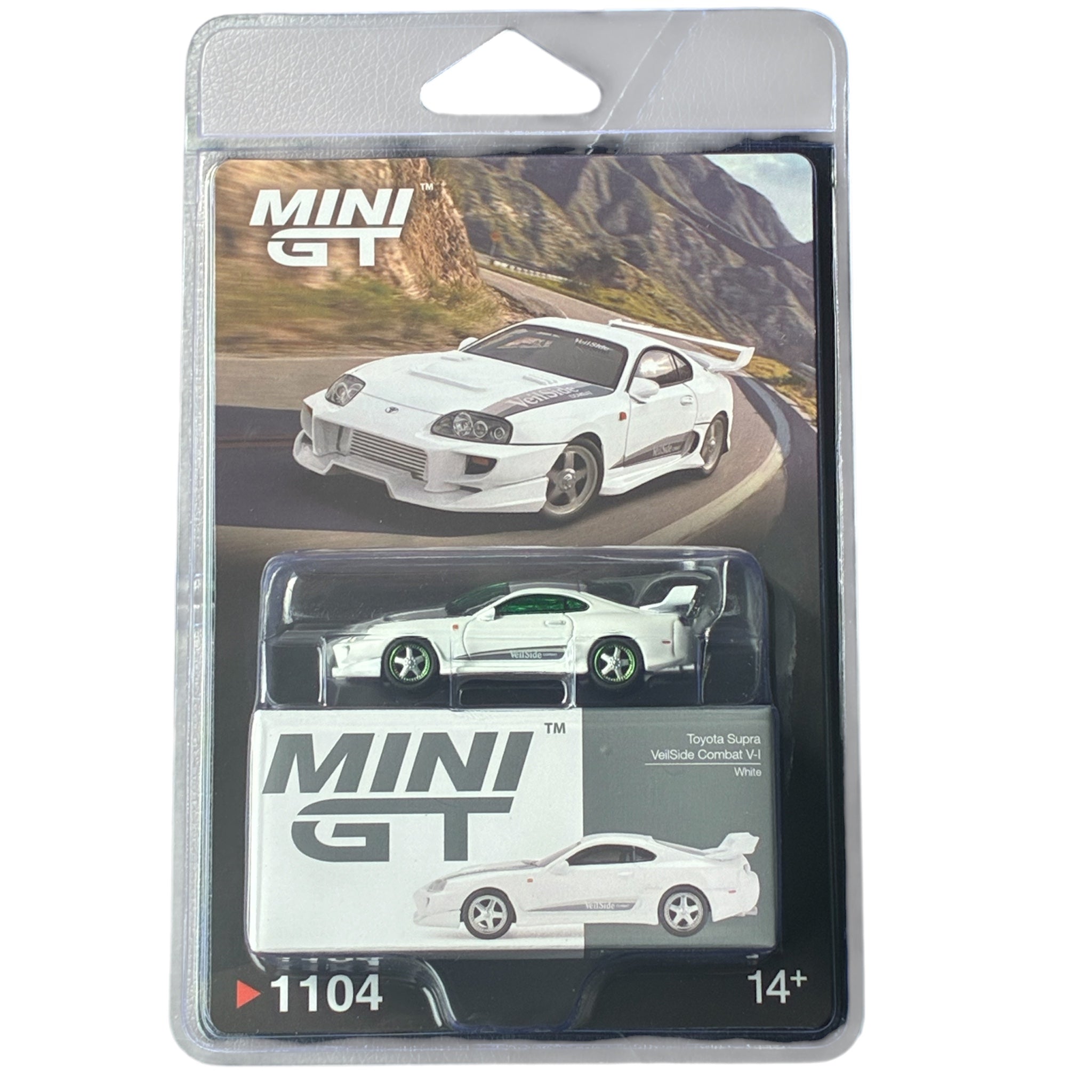 CHASE CAR Mini GT 1:64 Toyota Supra VeilSide Combat V-I – Blanc – MGT01104-BLC-CHASE