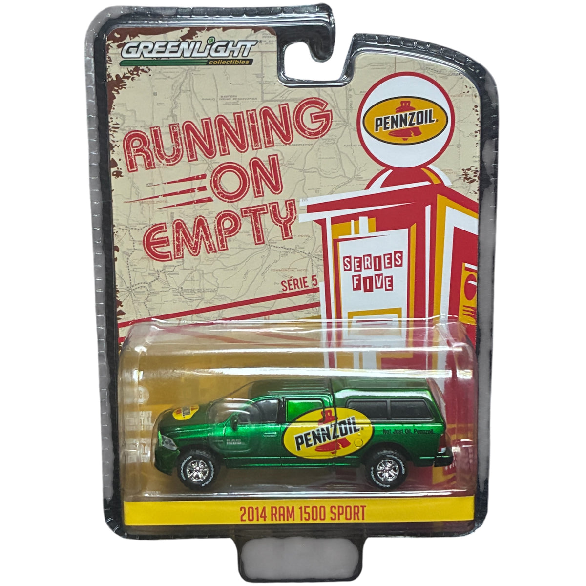 CHASE CAR GreenLight Running on Empty Série 5 Pennzoil Ram 1500 Sport 2014 1:64 GL41050-F-CHASE