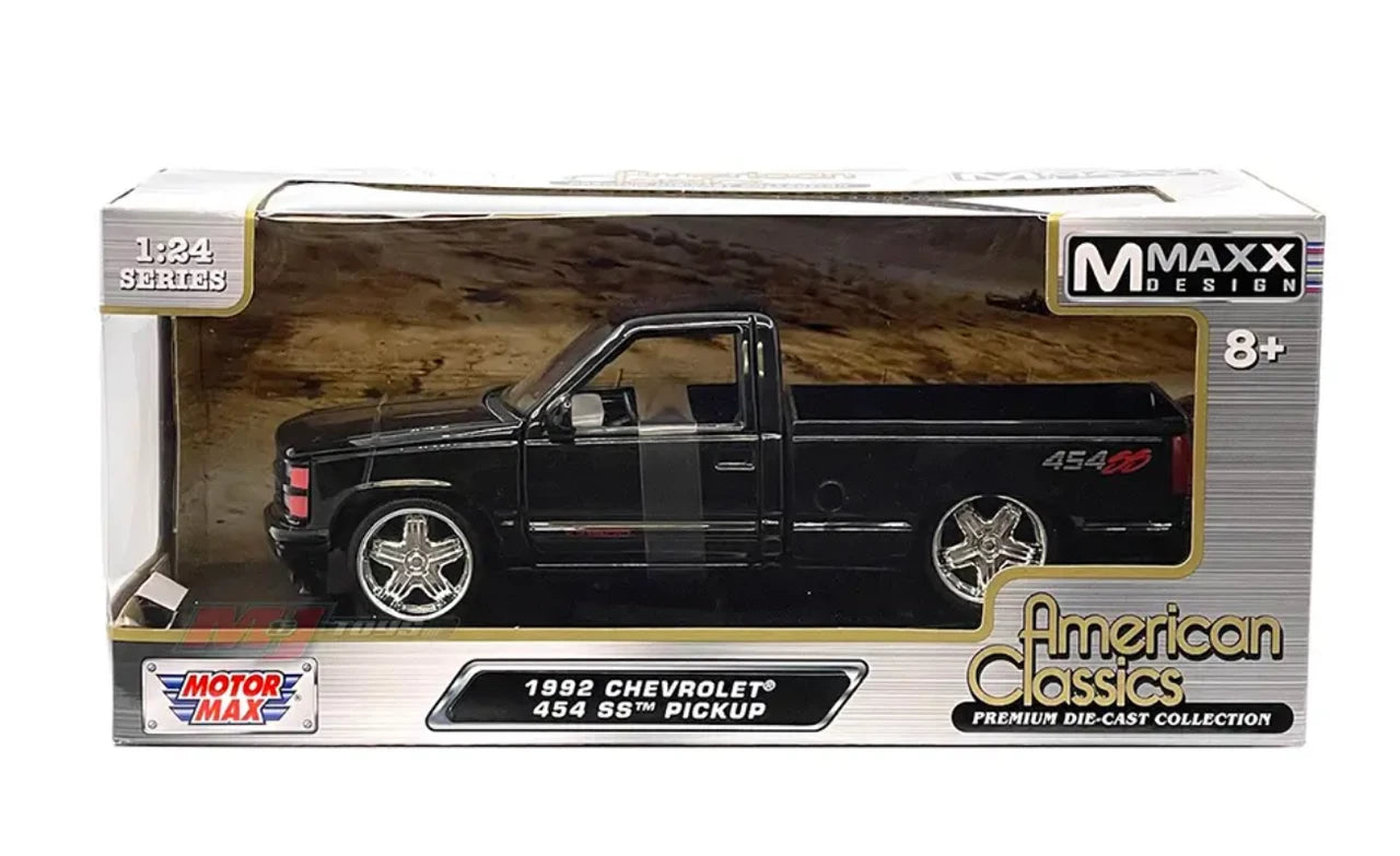 1992 Chevrolet 454 SS Pickup Custom Wheels- Black