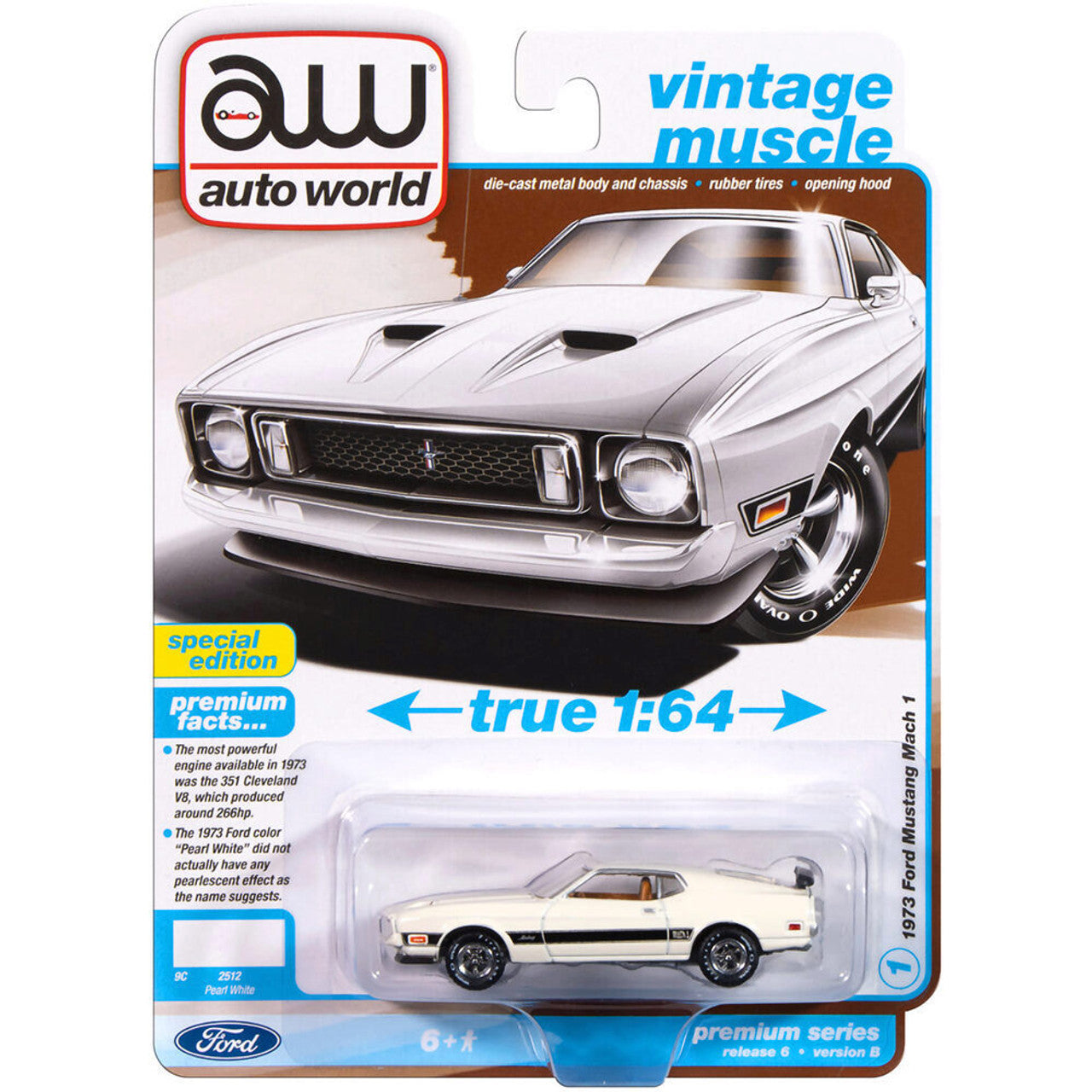 1973 Ford Mustang Mach 1 - Pearl White
