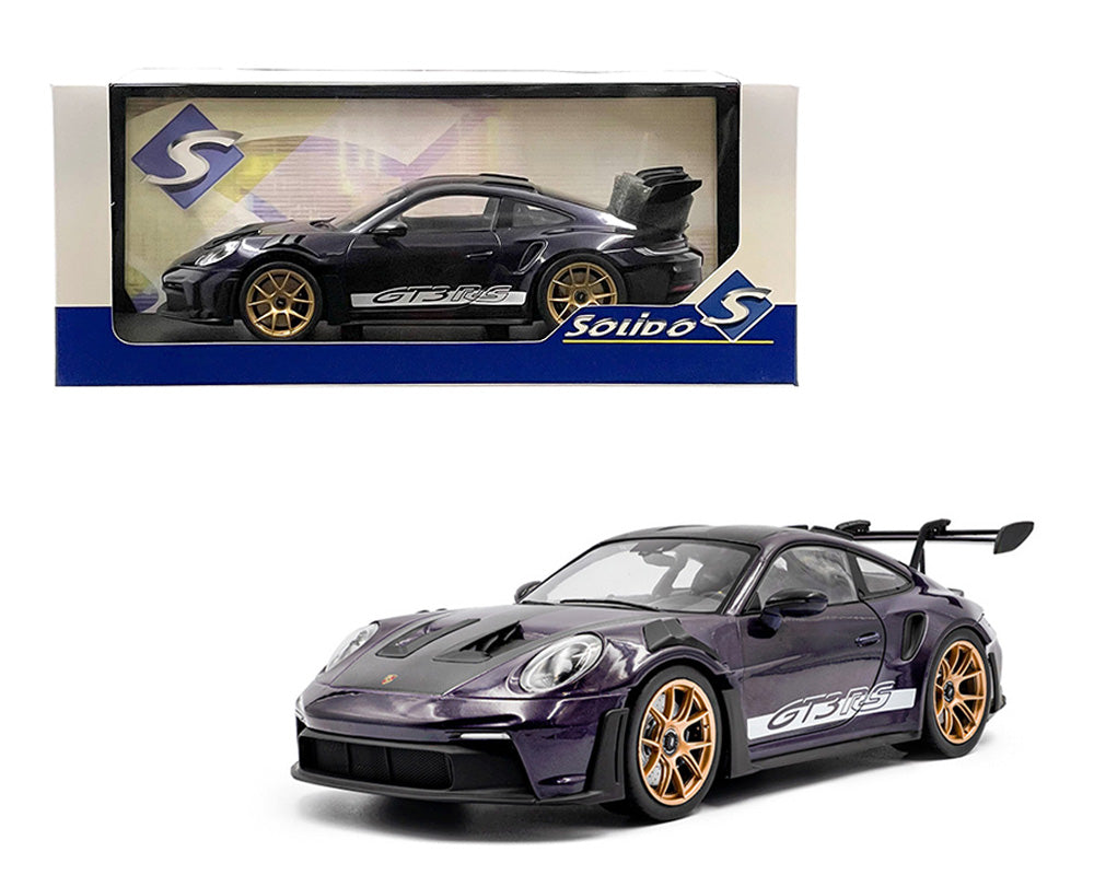 Solido 1:18 Porsche 911 GT3 RS Weissach Purple Metallic S1812103
