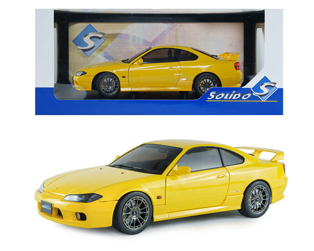 1999 Nissan Silvia (S15) Spec-R Aero Lightning Yellow – Solido 1:18 – S1812206