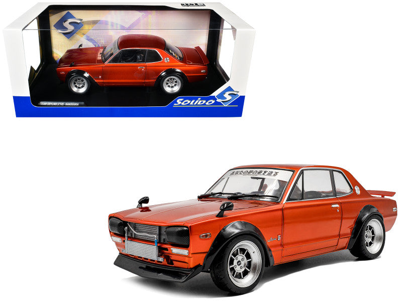 SOLIDO - 1970 Nissan Skyline (C10) Hakosuka RHD (Right Hand Drive) Orange Metallic - S1813003