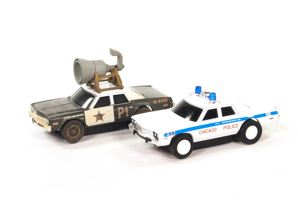AUTO WORLD-28′ BLUES BROTHERS “106 MILES TO CHICAGO” SLOT RACE SET HO SCALE