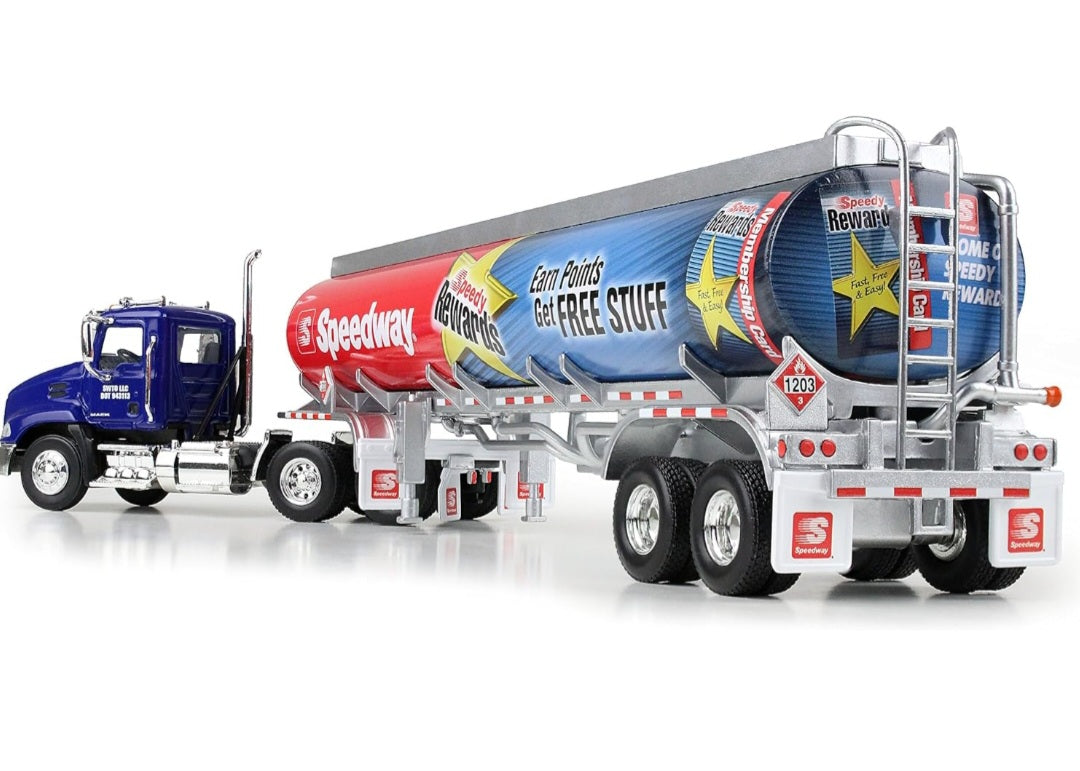 2016 Speedway MACK Pinnacle Day Cab w/ Fuel Tanker Trailer in 1/64
